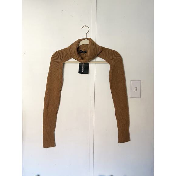 Brown Long Sleeve Turtleneck Shrug - Picture 1 of 1